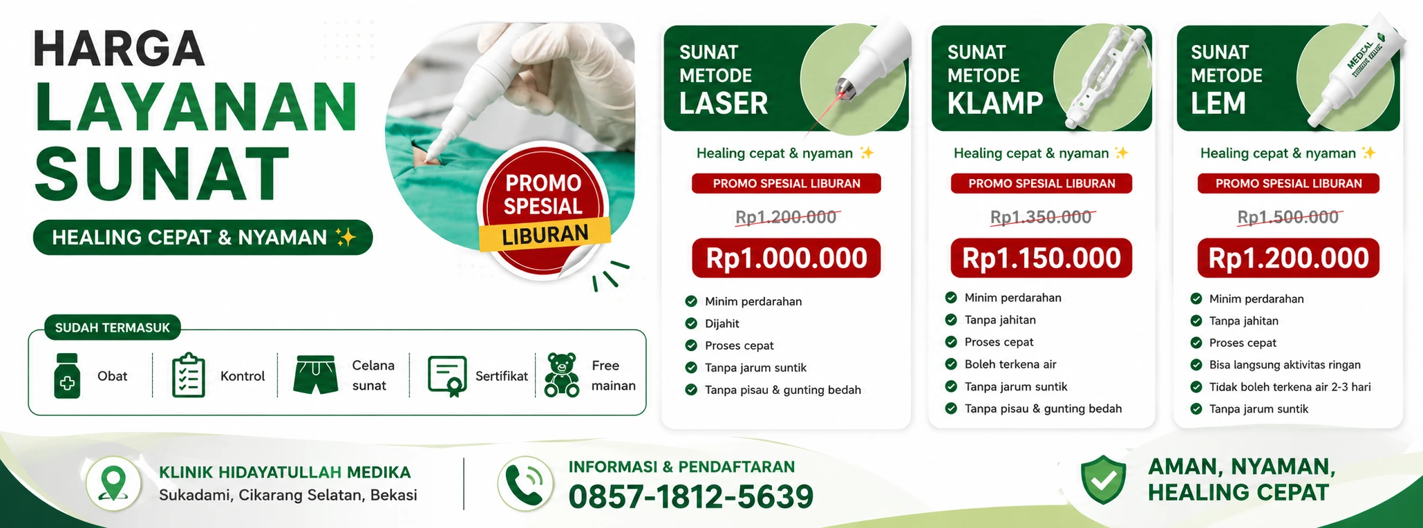 Layanan Sunat Klinik Hidayatullah Medika