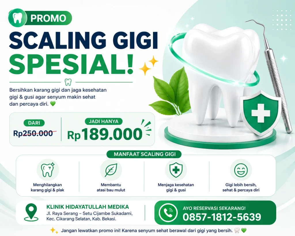 Promo Scaling Gigi Spesial, Jaga Kesehatan Gigi dan Gusi dengan Harga Terjangkau